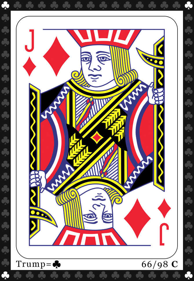 euchre Card 66