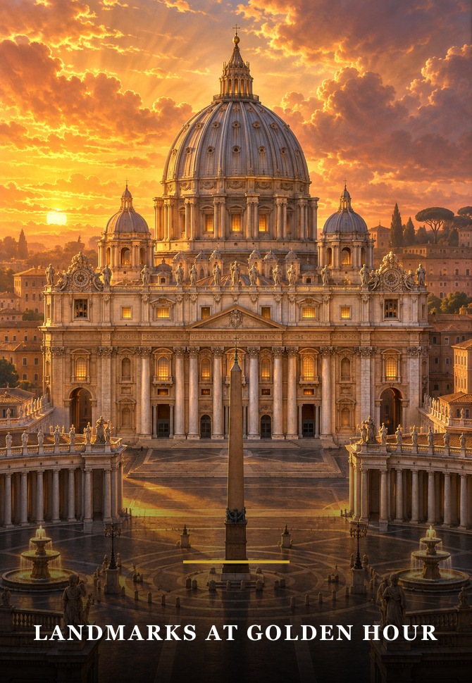 Landmarks at Golden Hour